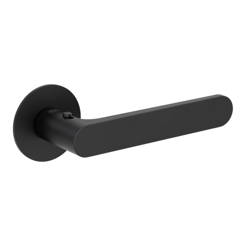Дверна ручка Griffwerk AVUS PIATTA S чорний графіт smart2lock права