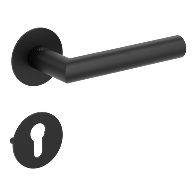 Дверна ручка LUCIA PIATTA S + PZ чорний графіт